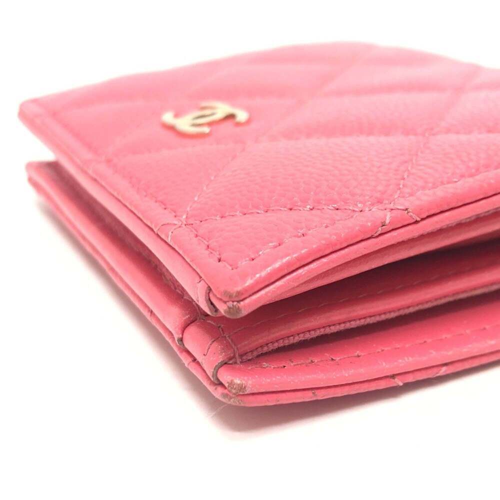 CHANEL Authentic Pink Caviar Leather Wallet - Picture 6 of 13